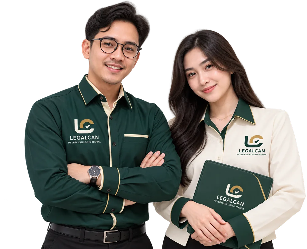 Tim Legalcan berseragam hijau dan krem